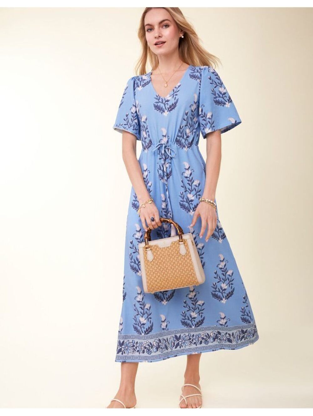 Spartina 449 Blakelynn Midi Dress Ogeechee Blossom Size Small NWOT